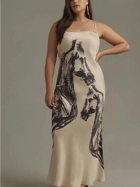 Conditions Apply Chloe Anthropologie  Maxi Horse Print Dress.  NWT XLP
